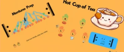 Rhythm practice pages: Montuno Prep and Hot Cup of Tea